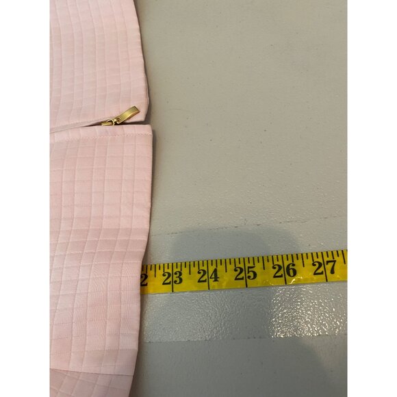 Petite Sophisticate Blazer Jacket Quilted Pink Zip Closure & Collar Small - Picture 7 of 11